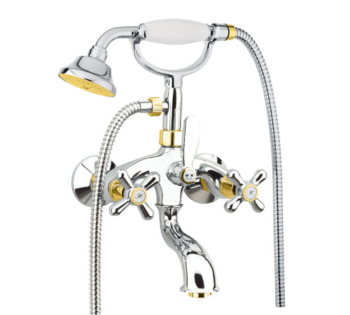 Смеситель для ванны Fiore MARGOT 26CO0600, хром/золото