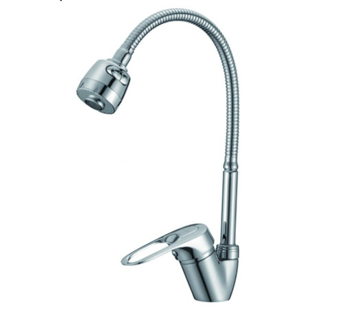 Смеситель для кухни с гибким изливом D-Lin D150628-T, хром