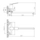 Смеситель для ванны Haiba HB22572, хром