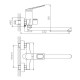Смеситель для ванны Haiba HB22595, хром