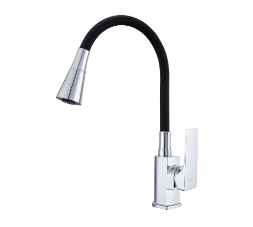 Смеситель для кухни с гибким изливом Prohanss P61.4406, хром
