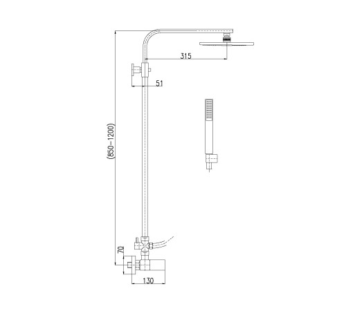 Душевая система Rav Slezak LR580.5/6