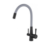 Смеситель для кухни с подключением к фильтру Savol S-L1806H-04, черный