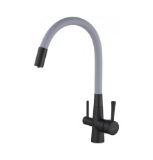 Смеситель для кухни с подключением к фильтру Savol S-L1806H-04, черный