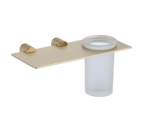 Стакан для ванной комнаты Savol S-002158C, матовое золото