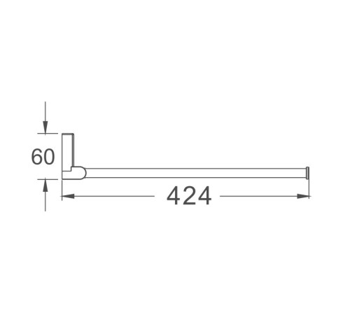 Полотенцедержатель Haiba HB8812, хром