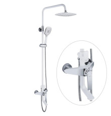 Душевая система Rose R1336F, белый/хром