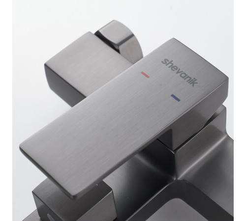 Смеситель для ванны Shevanik S9602T, оружейная сталь