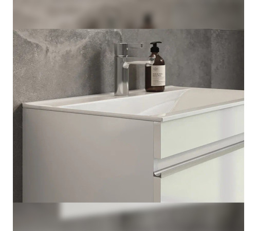 Тумба под раковину подвесная Velvex Pulsus tp.PUL.PUL.70.1Y белый глянец, 70 см