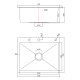 Мойка для кухни Fmark FSC6050HB, розовое золото