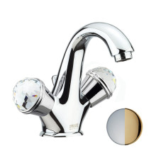 Смеситель для раковины Fiore XT SKY (SWAROVSKI®) 17CO0623, хром/золото