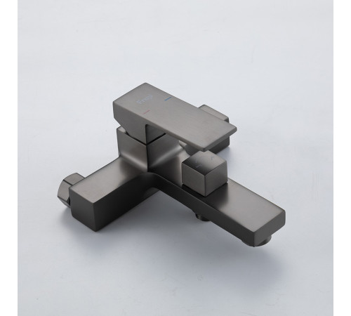 Смеситель для ванны FRAP F3291-29, оружейная сталь