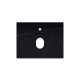 Столешница La Fenice Granite Black Olive Light Lappato Terra 60 см, черная
