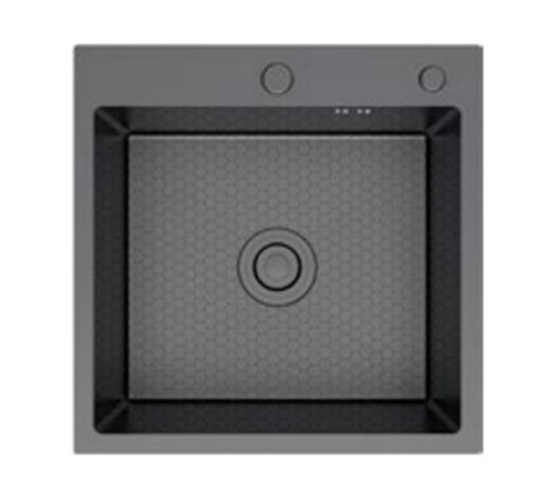Кухонная мойка FRAP FS5050-9, оружейная сталь