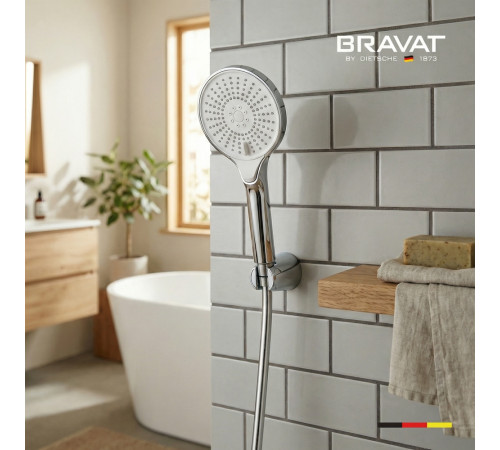 Лейка для душа BRAVAT D2143CP-SW, хром