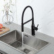 Смеситель для кухни с гибким изливом GAPPO G4098-26, черный