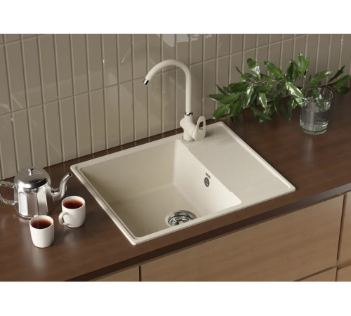 Кухонная мойка Ulgran Quartz Prima 605-02, лен