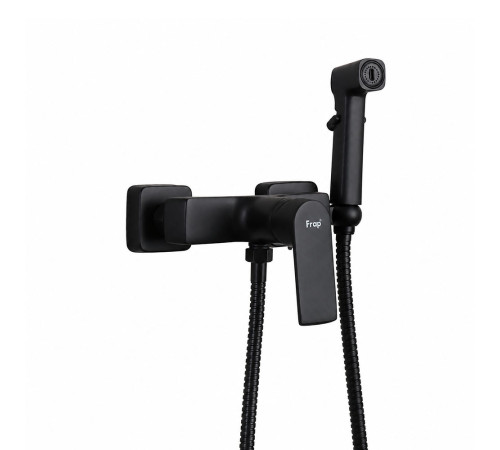 Гигиенический душ со смесителем FRAP F2071-6, черный