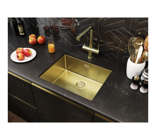 Кухонная мойка Grandex Aqua Optima 5011361, золото