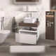 Тумба подвесная без столешницы Velvex Unit tp.UNI.50.1Y белый глянец, 50 см