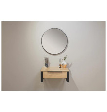 Зеркало Silver Mirrors Selena D700 (алюм. профиль, цвет черный)