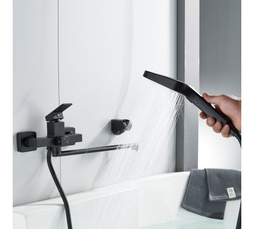 Смеситель для ванны Shevanik S9622H, черный
