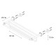 Полка для полотенец Fixsen Luksor FX-71615B, черный/золото