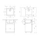 Кухонная мойка Ulgran Quartz Under 450-04, платина