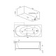 Ванна акриловая Relisan EcoPlus МЕГА Гл000015091, 160x70