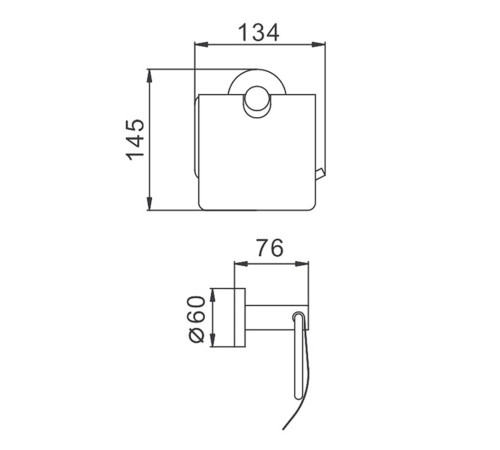 Держатель для туалетной бумаги FRAP F30103, сатин
