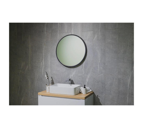 Зеркало Silver Mirrors Glory D800 (металлическая рама, цвет черный)