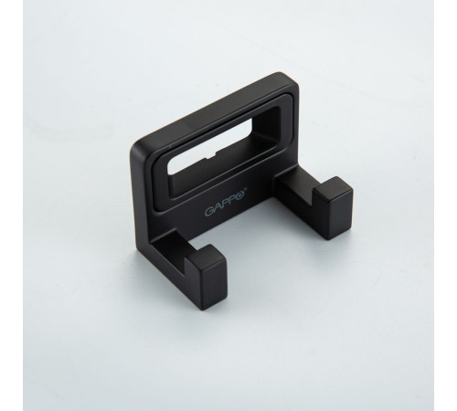 Крючок для ванной комнаты двойной GAPPO G30805-26, черный