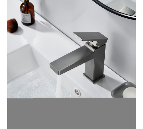 Смеситель для раковины Rose R2801T, оружейная сталь