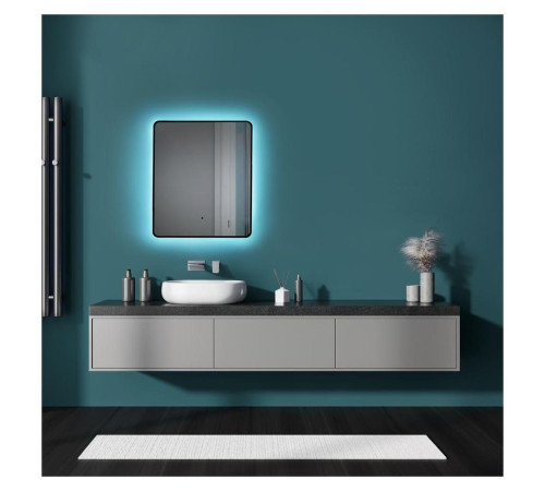 Зеркало Silver Mirrors Incanto Black 600х700 (бесконтактный сенсор)