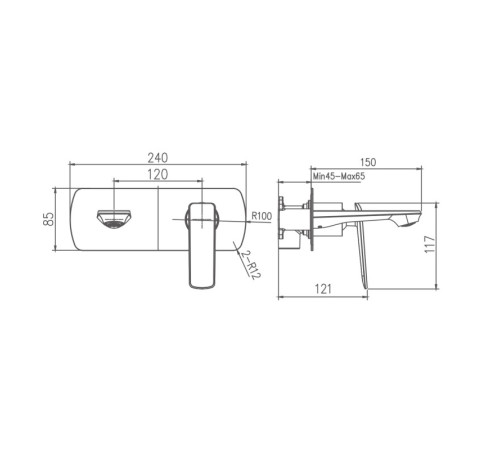 Смеситель для раковины Haiba HB80548-8, белый