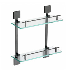 Полка стеклянная Savol S-06522Q, графит