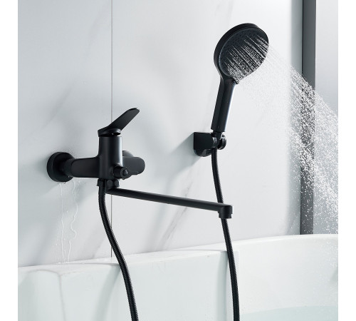 Смеситель для ванны Shevanik S6222H, черный
