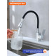Смеситель для кухни с гибким изливом Prohanss P61.4406, хром