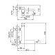 Смеситель для ванны FRAP F3284-6, черный