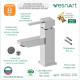 Смеситель для раковины WesnaArt KRISTAL KRI22-210, хром
