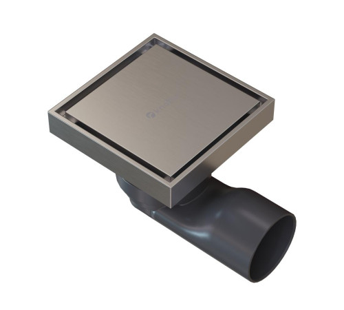 Душевой трап точечный Knotlor SDSS100BS, матовая сталь
