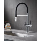 Смеситель для кухни с подключением фильтра для воды Rose R458, хром