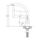 Смеситель для кухни Haiba HB70304, сталь
