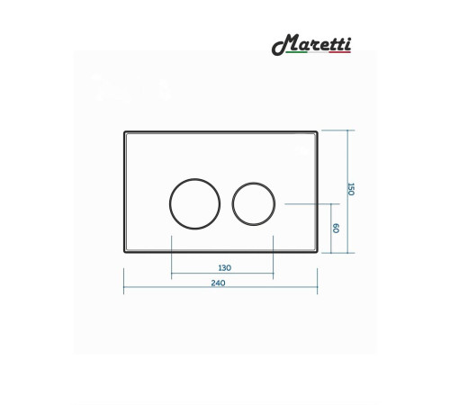 Комплект Maretti 3 в 1: унитаз UM10PBM51-560, инсталляция AC11P5211, кнопка AC12EA-560
