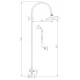 Душевая система Rav Slezak Labe L081.5/3SM