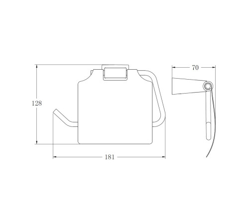Держатель для туалетной бумаги BELZ B91303, брашированное золото