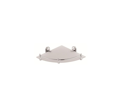 Полка стеклянная угловая D-Lin D264700, хром