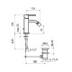 Смеситель для биде Webert Azeta AZ840102015, хром