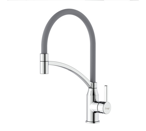 Смеситель для кухни с гибким изливом FRAP F4552, хром