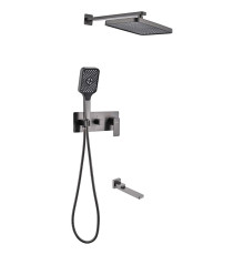 Душевая система встраиваемая Fmark FS8750-3Q, графит
